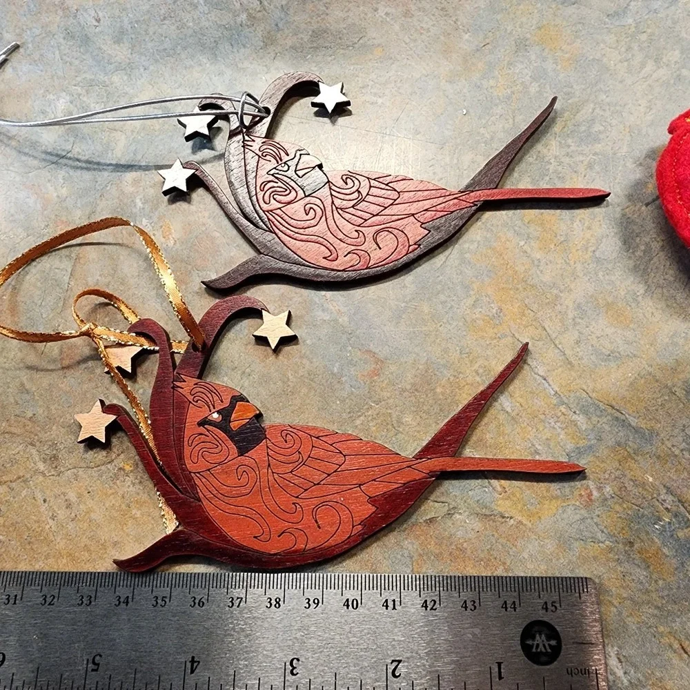 Lot Of 12 Vintage Red Cardinal Bird Ornaments/decor Christmas